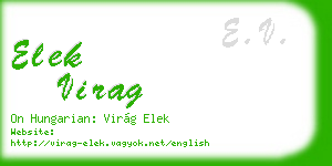 elek virag business card